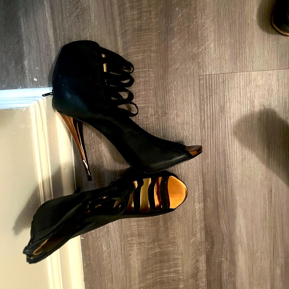 Size 11 satin heels